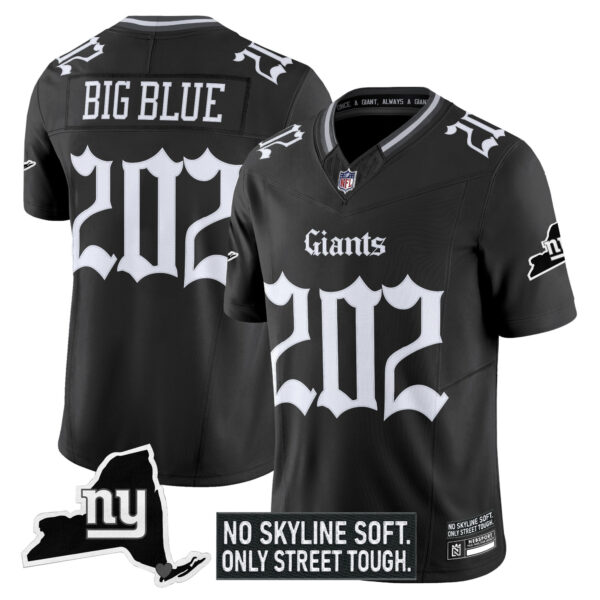 Men's New York Giants 'Gothic Gotham Edition' Vapor Limited Jersey - All Stitched - Image 2