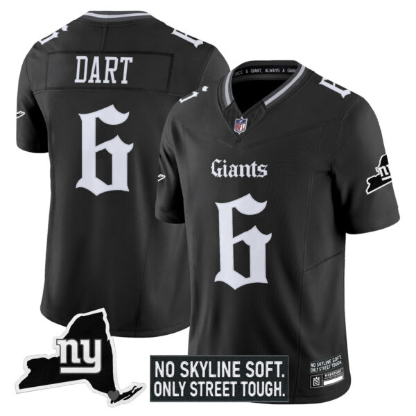 Men's New York Giants 'Gothic Gotham Edition' Vapor Limited Jersey - All Stitched - Image 3