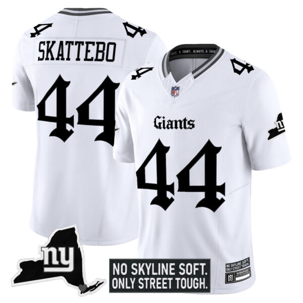Men's New York Giants 'Gothic Gotham Edition' Vapor Limited Jersey - All Stitched - Image 9