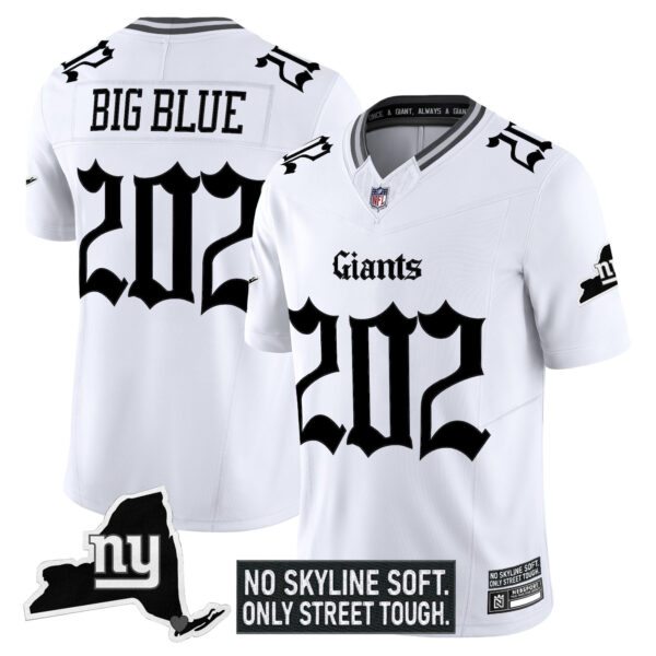 Men's New York Giants 'Gothic Gotham Edition' Vapor Limited Jersey - All Stitched - Image 10