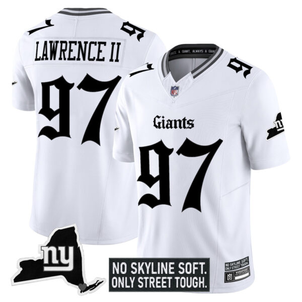 Men's New York Giants 'Gothic Gotham Edition' Vapor Limited Jersey - All Stitched - Image 16