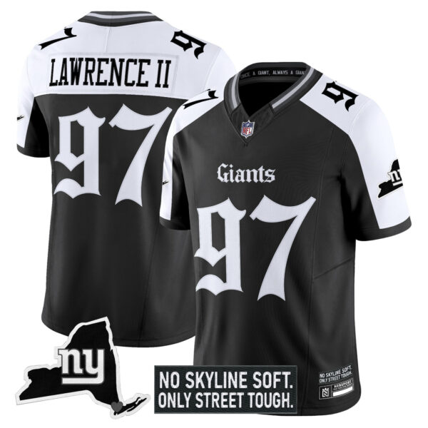 Men's New York Giants 'Gothic Gotham Edition' Vapor Limited Jersey - All Stitched - Image 24