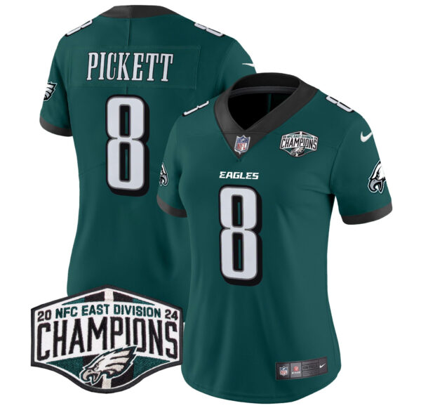Women's Philadelphia Eagles 2024 NFC East Division Champions Vapor Limited Jersey - All Stitched - Image 2