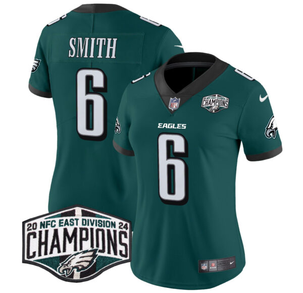 Women's Philadelphia Eagles 2024 NFC East Division Champions Vapor Limited Jersey - All Stitched - Image 5