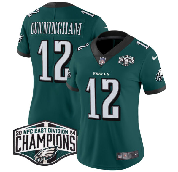 Women's Philadelphia Eagles 2024 NFC East Division Champions Vapor Limited Jersey - All Stitched - Image 6