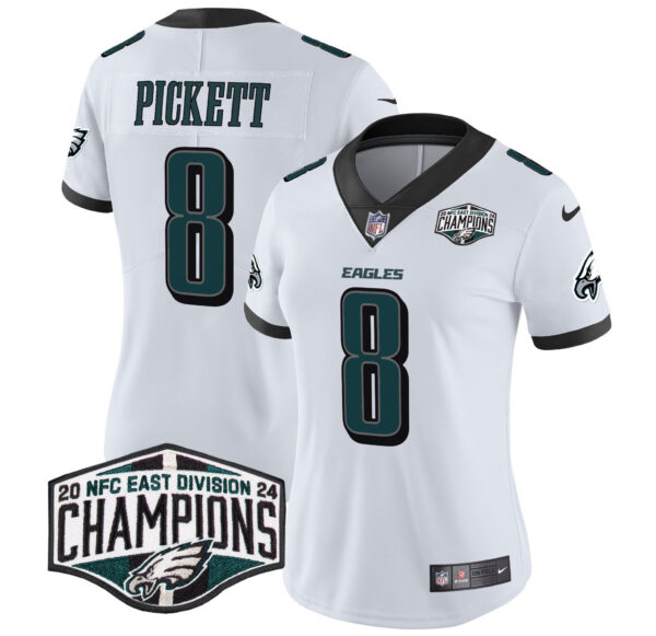 Women's Philadelphia Eagles 2024 NFC East Division Champions Vapor Limited Jersey - All Stitched - Image 10