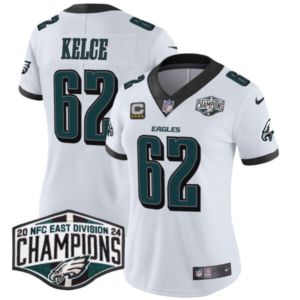 Women's Philadelphia Eagles 2024 NFC East Division Champions Vapor Limited Jersey - All Stitched - Image 12
