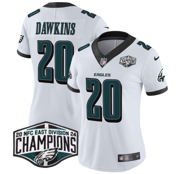 Women's Philadelphia Eagles 2024 NFC East Division Champions Vapor Limited Jersey - All Stitched - Image 16