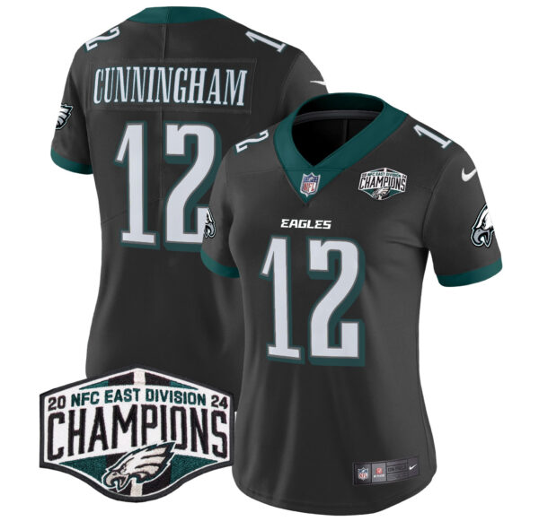 Women's Philadelphia Eagles 2024 NFC East Division Champions Vapor Limited Jersey - All Stitched - Image 22