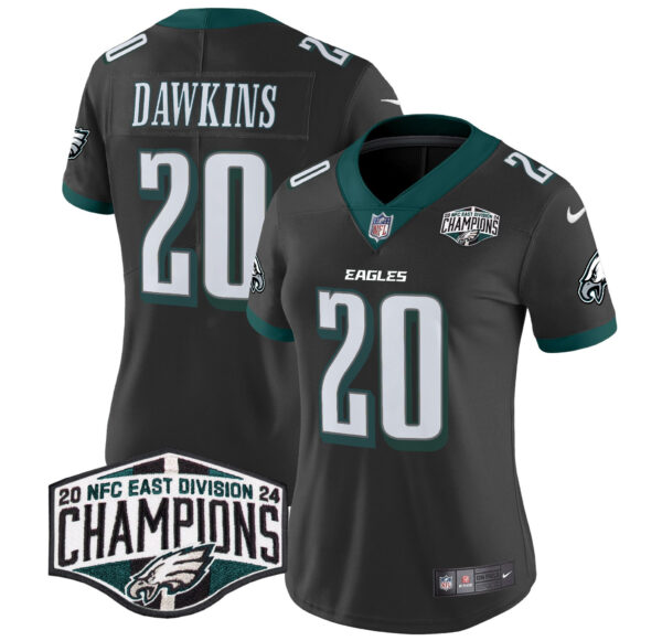 Women's Philadelphia Eagles 2024 NFC East Division Champions Vapor Limited Jersey - All Stitched - Image 24