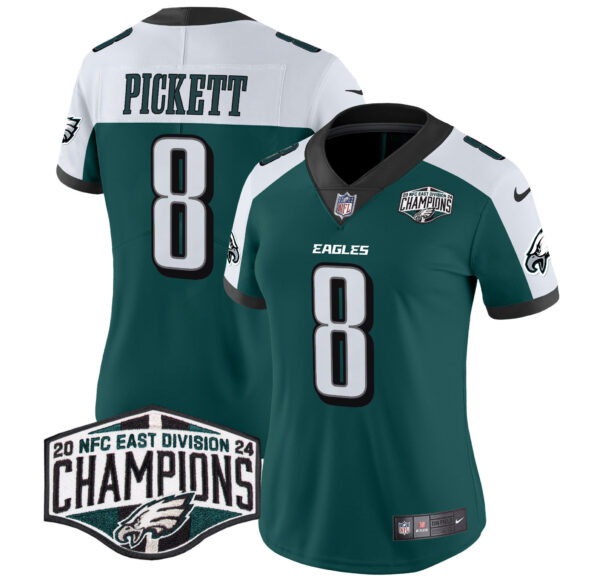 Women's Philadelphia Eagles 2024 NFC East Division Champions Vapor Limited Jersey - All Stitched - Image 26