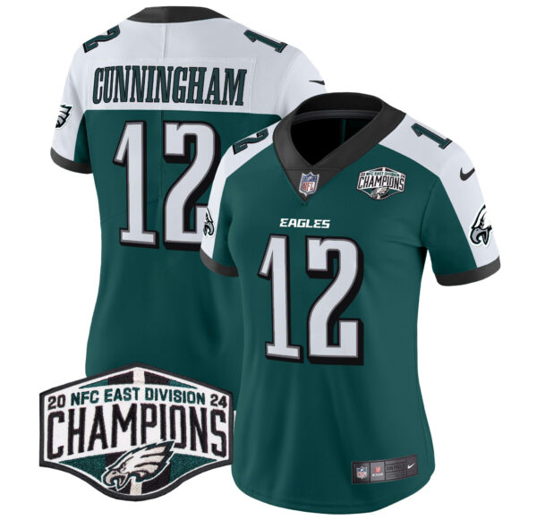 Women's Philadelphia Eagles 2024 NFC East Division Champions Vapor Limited Jersey - All Stitched - Image 30