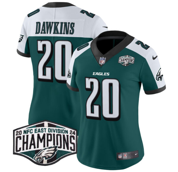 Women's Philadelphia Eagles 2024 NFC East Division Champions Vapor Limited Jersey - All Stitched - Image 32