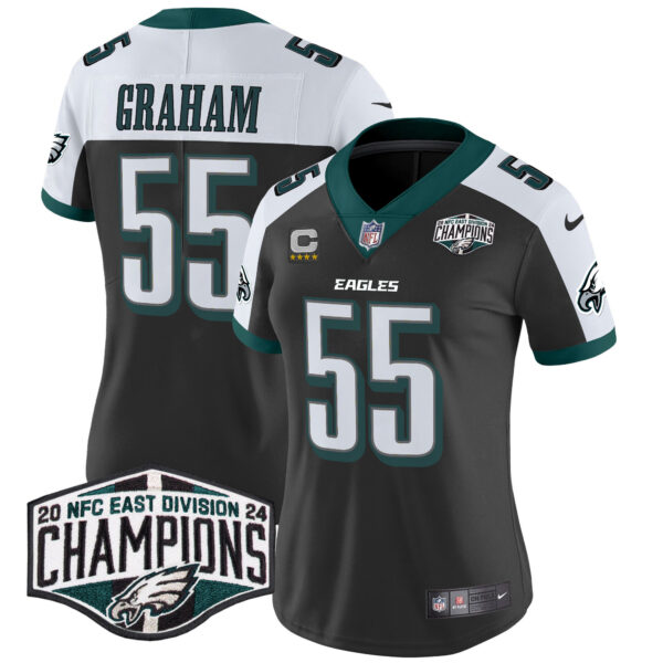 Women's Philadelphia Eagles 2024 NFC East Division Champions Vapor Limited Jersey - All Stitched - Image 39