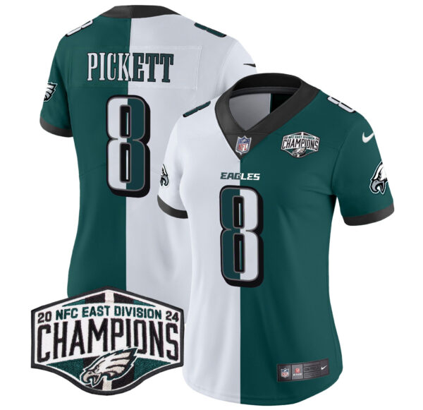Women's Philadelphia Eagles 2024 NFC East Division Champions Vapor Limited Jersey - All Stitched - Image 42