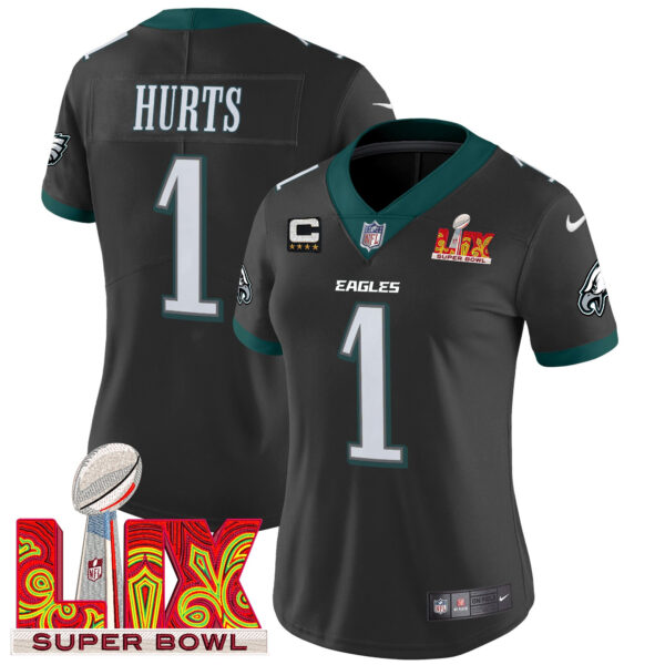 Women's Philadelphia Eagles Super Bowl LIX Patch Vapor Limited Jersey - All Stitched - Image 20
