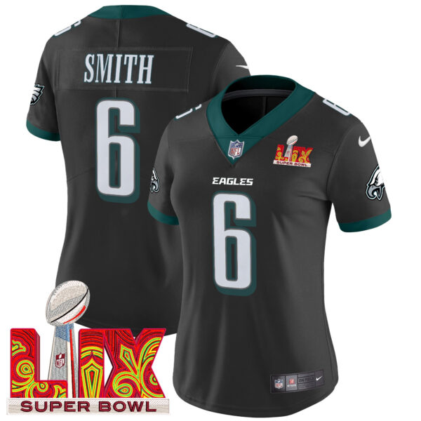 Women's Philadelphia Eagles Super Bowl LIX Patch Vapor Limited Jersey - All Stitched - Image 22