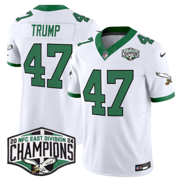 Men's Philadelphia Eagles Kelly Green 2024 NFC East Division Champions Vapor Limited Jersey - All Stitched - Image 9