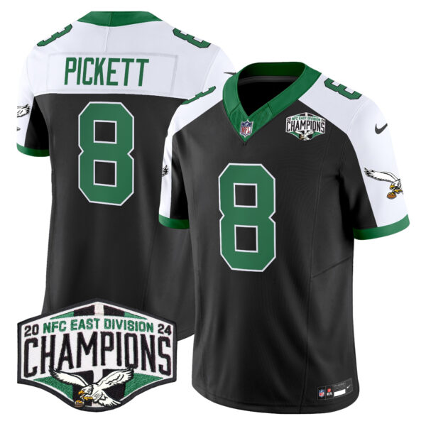 Men's Philadelphia Eagles Kelly Green 2024 NFC East Division Champions Vapor Limited Jersey - All Stitched - Image 11