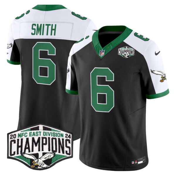 Men's Philadelphia Eagles Kelly Green 2024 NFC East Division Champions Vapor Limited Jersey - All Stitched - Image 14