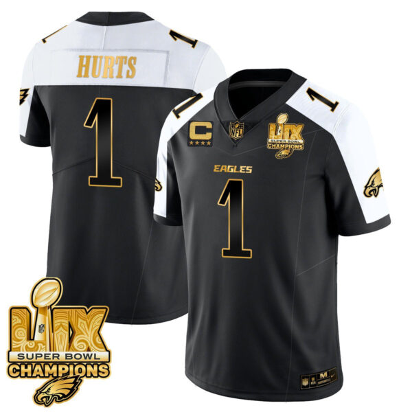 Men's Philadelphia Eagles Super Bowl LIX Champions Gold Vapor Limited Jersey - All Stitched - Image 2