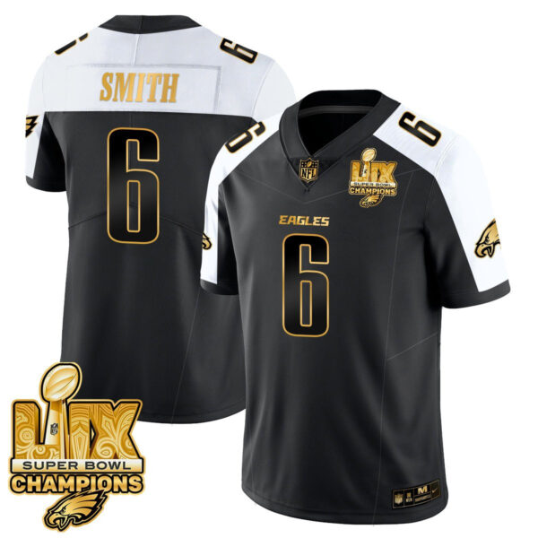 Men's Philadelphia Eagles Super Bowl LIX Champions Gold Vapor Limited Jersey - All Stitched - Image 5