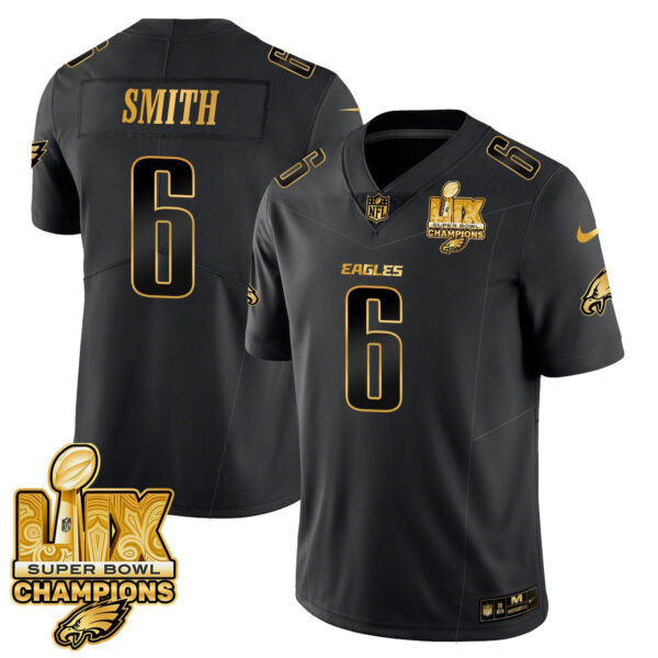 Men's Philadelphia Eagles Super Bowl LIX Champions Gold Vapor Limited Jersey - All Stitched - Image 19