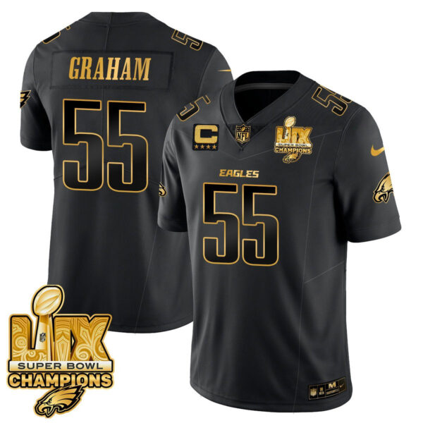 Men's Philadelphia Eagles Super Bowl LIX Champions Gold Vapor Limited Jersey - All Stitched - Image 21