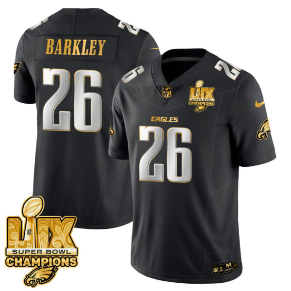Men's Philadelphia Eagles Super Bowl LIX Champions Gold Vapor Limited Jersey - All Stitched - Image 22