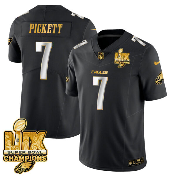 Men's Philadelphia Eagles Super Bowl LIX Champions Gold Vapor Limited Jersey - All Stitched - Image 23