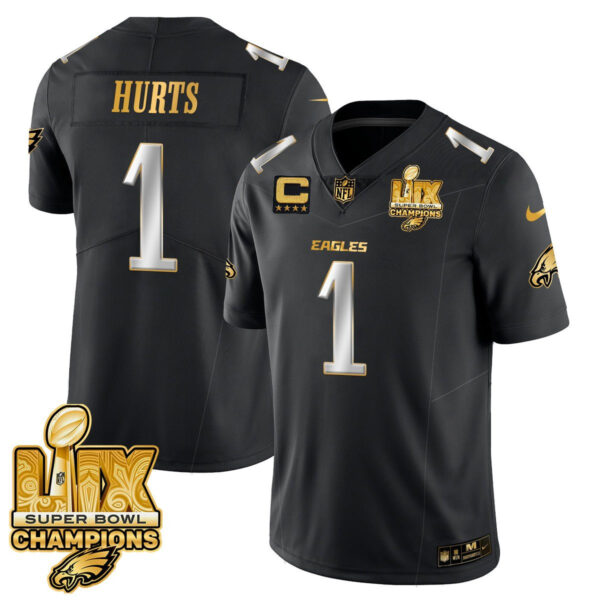 Men's Philadelphia Eagles Super Bowl LIX Champions Gold Vapor Limited Jersey - All Stitched - Image 24