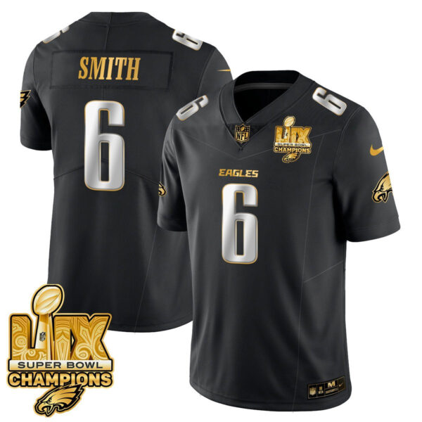 Men's Philadelphia Eagles Super Bowl LIX Champions Gold Vapor Limited Jersey - All Stitched - Image 26
