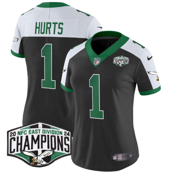 Women's Philadelphia Eagles Kelly Green 2024 NFC East Division Champions Vapor Limited Jersey - All Stitched - Image 12