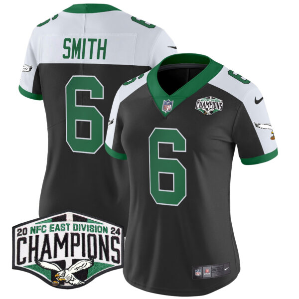 Women's Philadelphia Eagles Kelly Green 2024 NFC East Division Champions Vapor Limited Jersey - All Stitched - Image 14