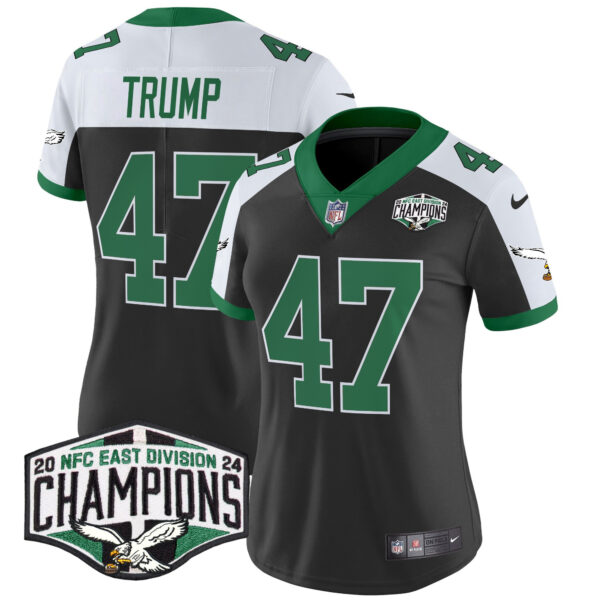 Women's Philadelphia Eagles Kelly Green 2024 NFC East Division Champions Vapor Limited Jersey - All Stitched - Image 18