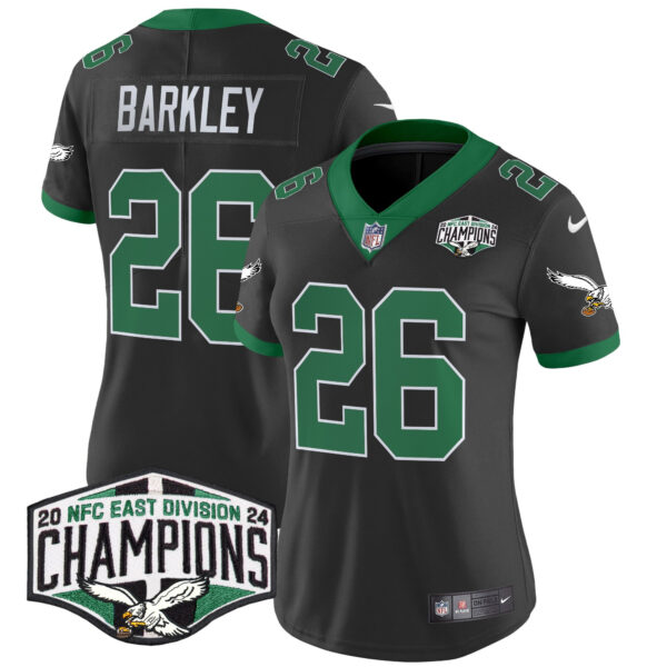 Women's Philadelphia Eagles Kelly Green 2024 NFC East Division Champions Vapor Limited Jersey - All Stitched - Image 37