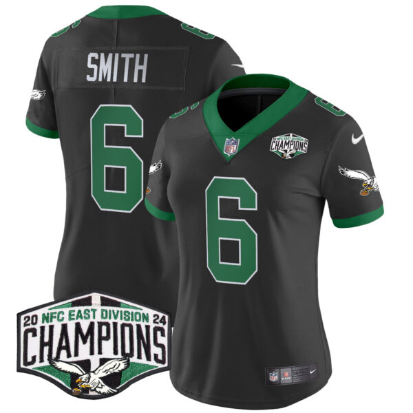 Women's Philadelphia Eagles Kelly Green 2024 NFC East Division Champions Vapor Limited Jersey - All Stitched - Image 41