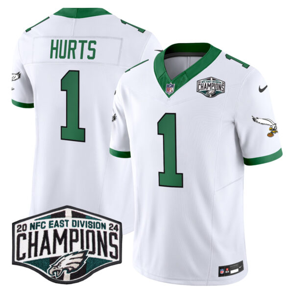 Men's Philadelphia Eagles Kelly Green 2024 NFC East Division Champions Vapor Limited Jersey V2 - All Stitched - Image 3
