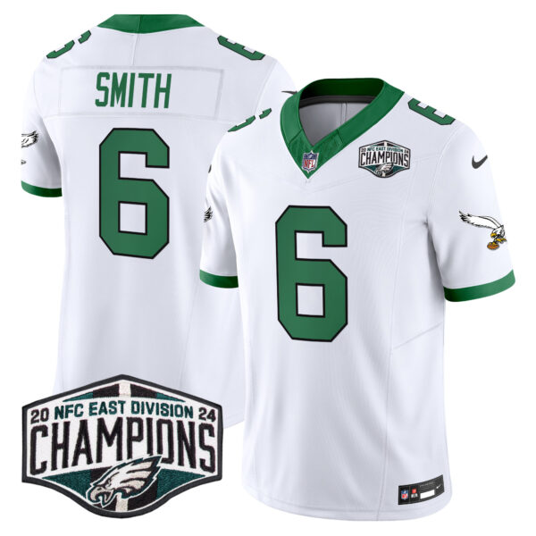 Men's Philadelphia Eagles Kelly Green 2024 NFC East Division Champions Vapor Limited Jersey V2 - All Stitched - Image 5
