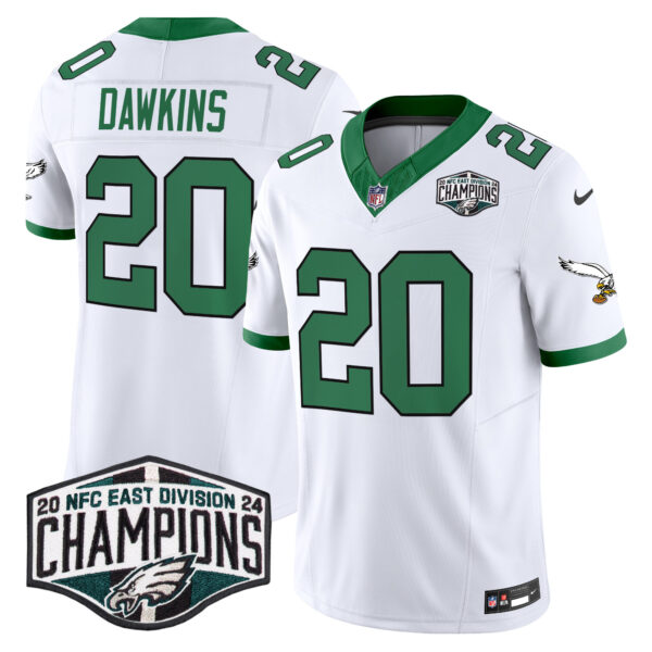 Men's Philadelphia Eagles Kelly Green 2024 NFC East Division Champions Vapor Limited Jersey V2 - All Stitched - Image 8