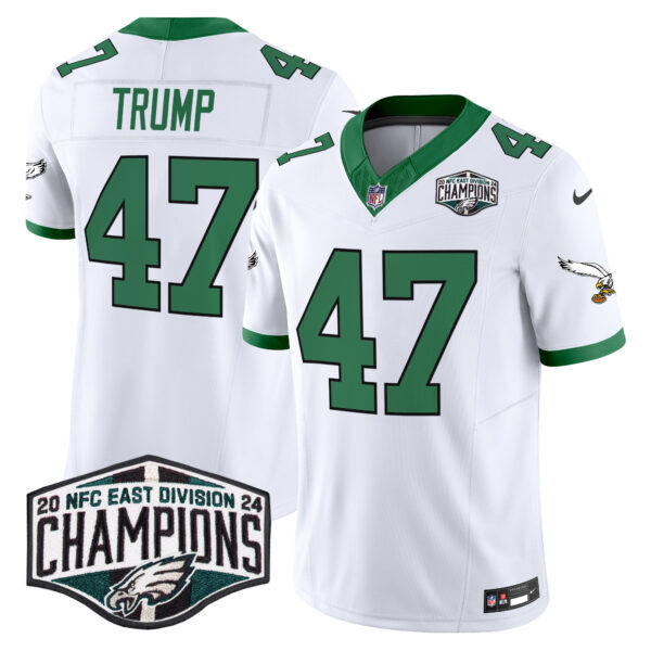 Men's Philadelphia Eagles Kelly Green 2024 NFC East Division Champions Vapor Limited Jersey V2 - All Stitched - Image 9