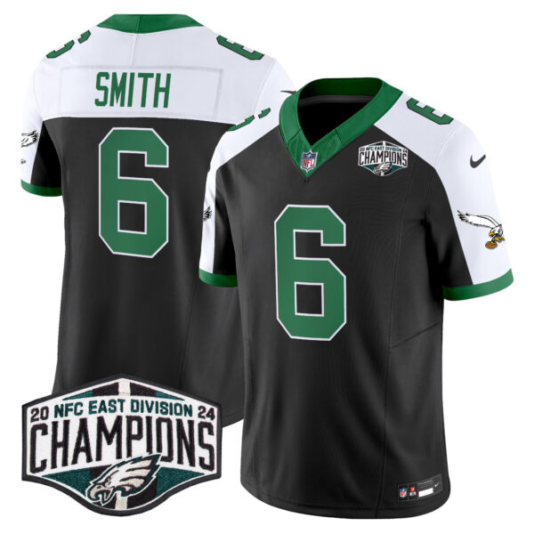 Men's Philadelphia Eagles Kelly Green 2024 NFC East Division Champions Vapor Limited Jersey V2 - All Stitched - Image 14