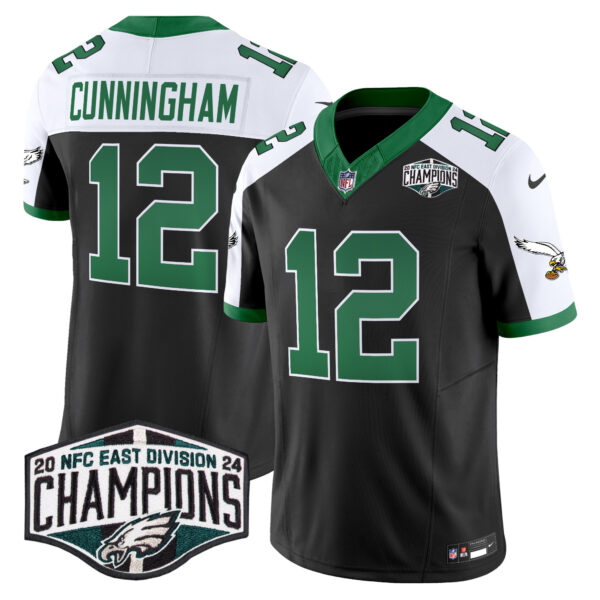 Men's Philadelphia Eagles Kelly Green 2024 NFC East Division Champions Vapor Limited Jersey V2 - All Stitched - Image 15