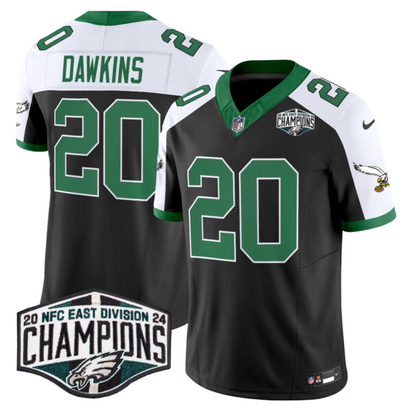 Men's Philadelphia Eagles Kelly Green 2024 NFC East Division Champions Vapor Limited Jersey V2 - All Stitched - Image 17