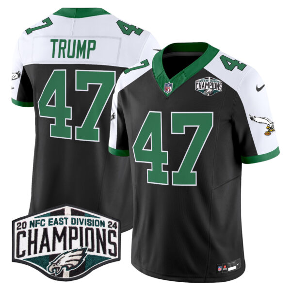Men's Philadelphia Eagles Kelly Green 2024 NFC East Division Champions Vapor Limited Jersey V2 - All Stitched - Image 18