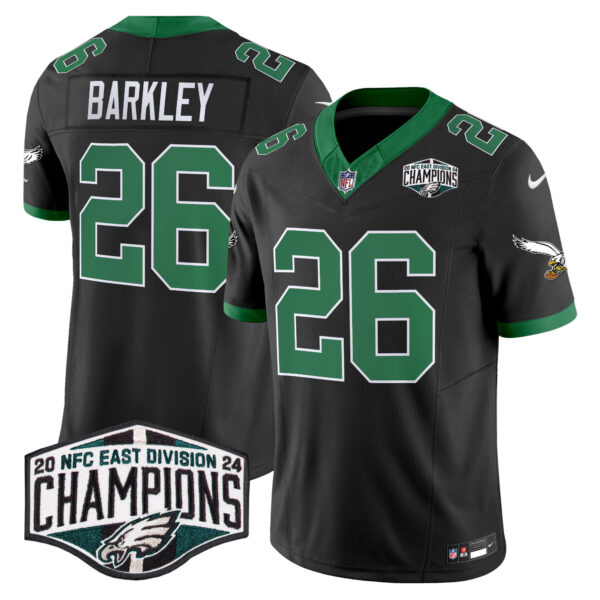 Men's Philadelphia Eagles Kelly Green 2024 NFC East Division Champions Vapor Limited Jersey V2 - All Stitched - Image 37