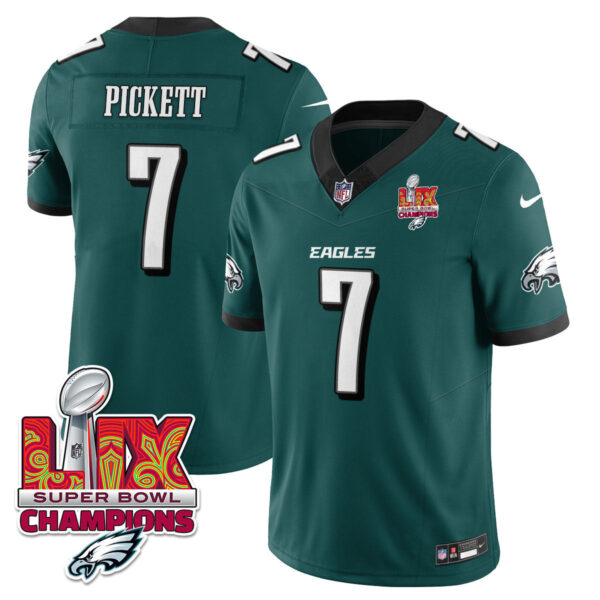 Men's Philadelphia Eagles Super Bowl LIX Champions Vapor Limited Jersey - All Stitched - Image 2