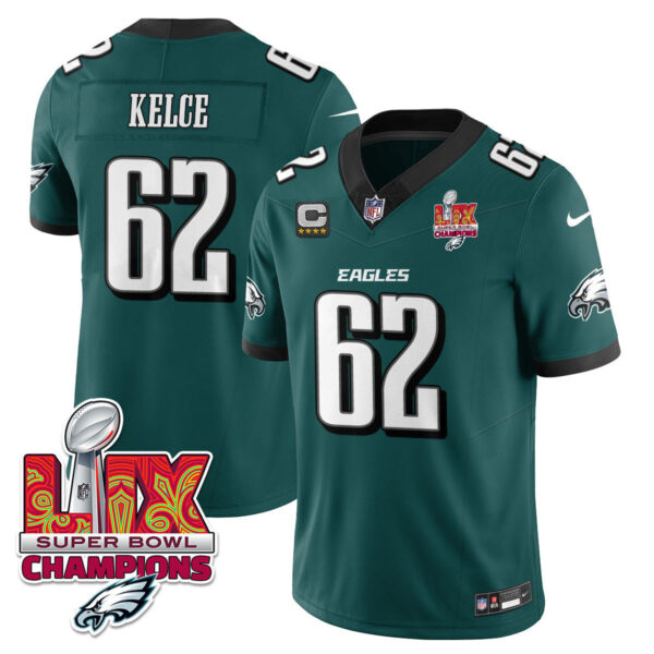 Men's Philadelphia Eagles Super Bowl LIX Champions Vapor Limited Jersey - All Stitched - Image 4