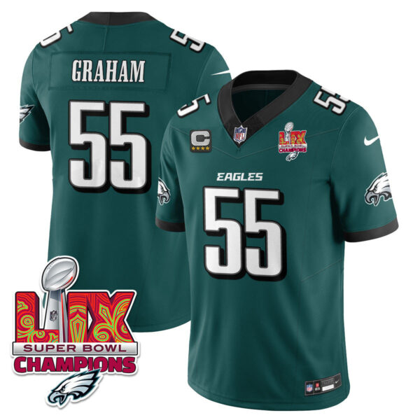 Men's Philadelphia Eagles Super Bowl LIX Champions Vapor Limited Jersey - All Stitched - Image 7