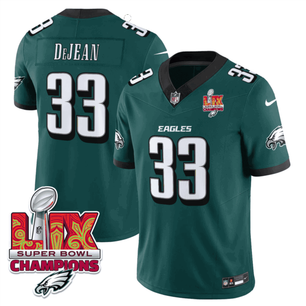Men's Philadelphia Eagles Super Bowl LIX Champions Vapor Limited Jersey - All Stitched - Image 8